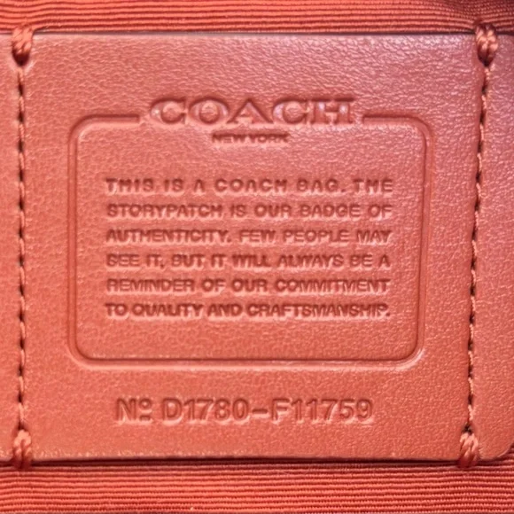 Coach Tyler Tote in Polished Pebble Leather with Python-Embossed Trim (F11759) - Picture 11 of 12